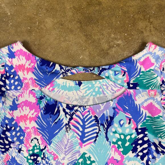 Lilly Pulitzer Tristan Top Boat Neck Long-Sleeve Size XS Twist Back Keyhole - Picture 6 of 12